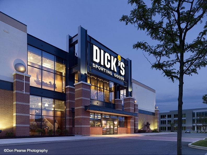 curtain wall system Dicks Sporting Goods