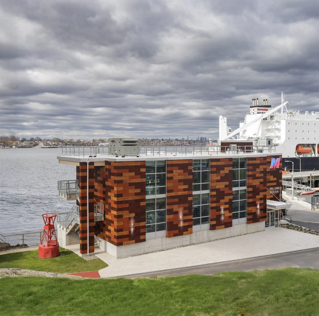 William Austen Marine Education and Seamanship Center is the highlight of new construction at Maritime College SUNY Kawneer