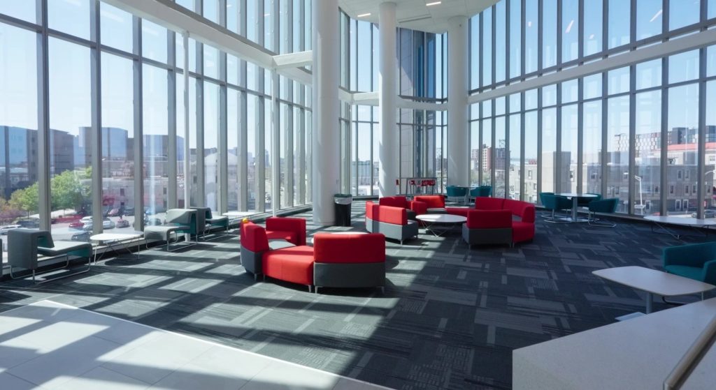 Rutgers University-Camden: Nursing and Science Building, Camden, New Jersey, Kawneer Curtain Wall ByDesign