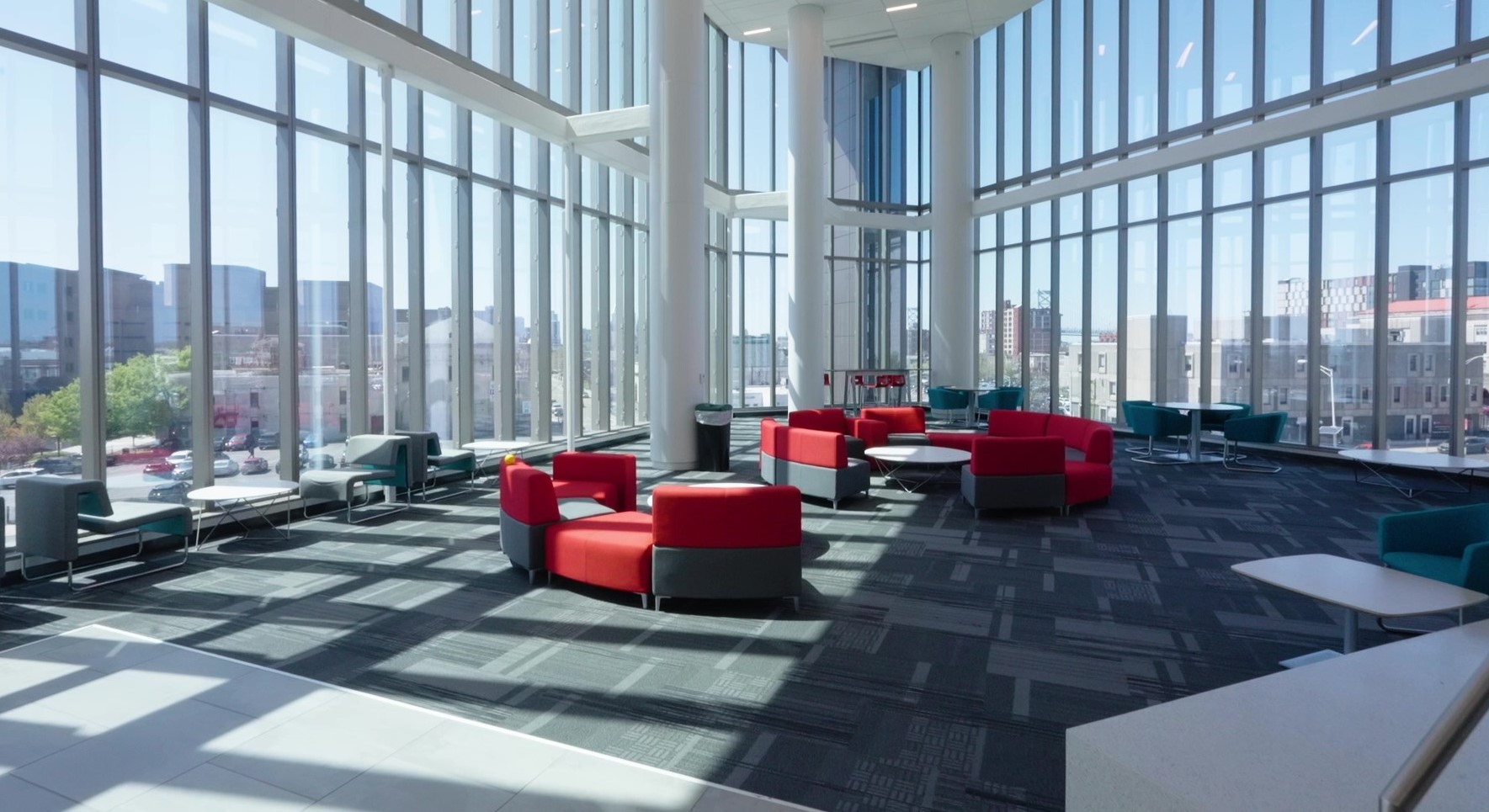 Rutgers University-Camden: Nursing and Science Building, Camden, New Jersey, Kawneer Curtain Wall ByDesign